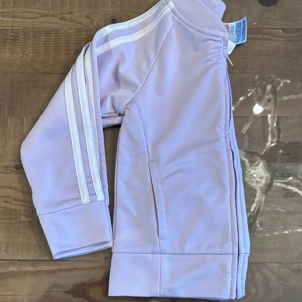Little girls lavender Adidas Track Jacket - Picture 10 of 10